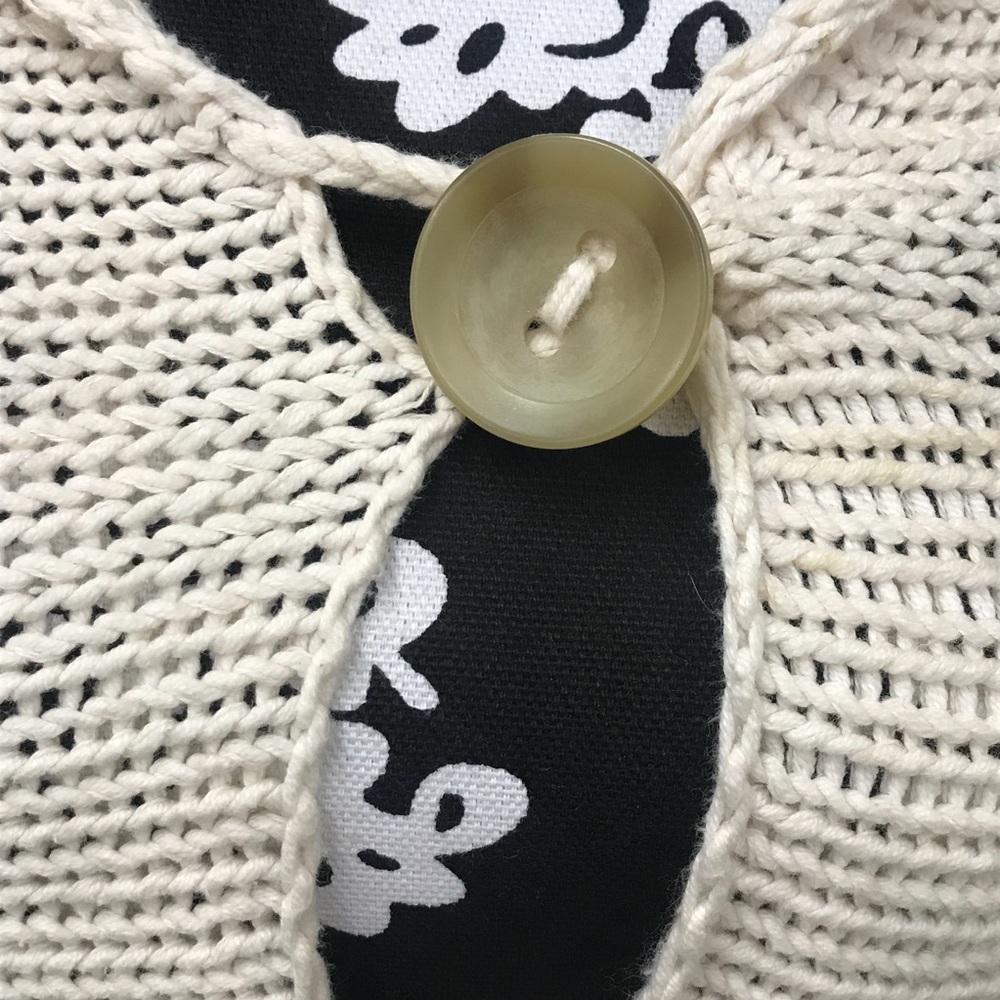 Free People Knit Creme Sweater Size Small - Picture 2 of 5